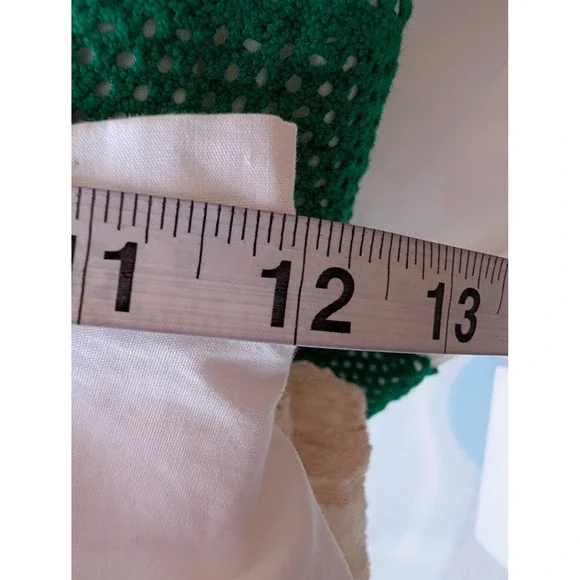 POSE Lace Eyelet Trimmed Maxi Skirt Womens 4 White Green Cotton Boho Cottagecore - Picture 11 of 12